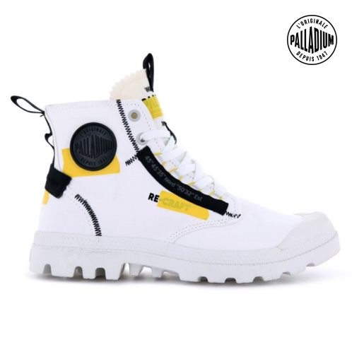 Bottes Palladium Pampa Hi Re-craft Femme Blanche | FR EPK684N